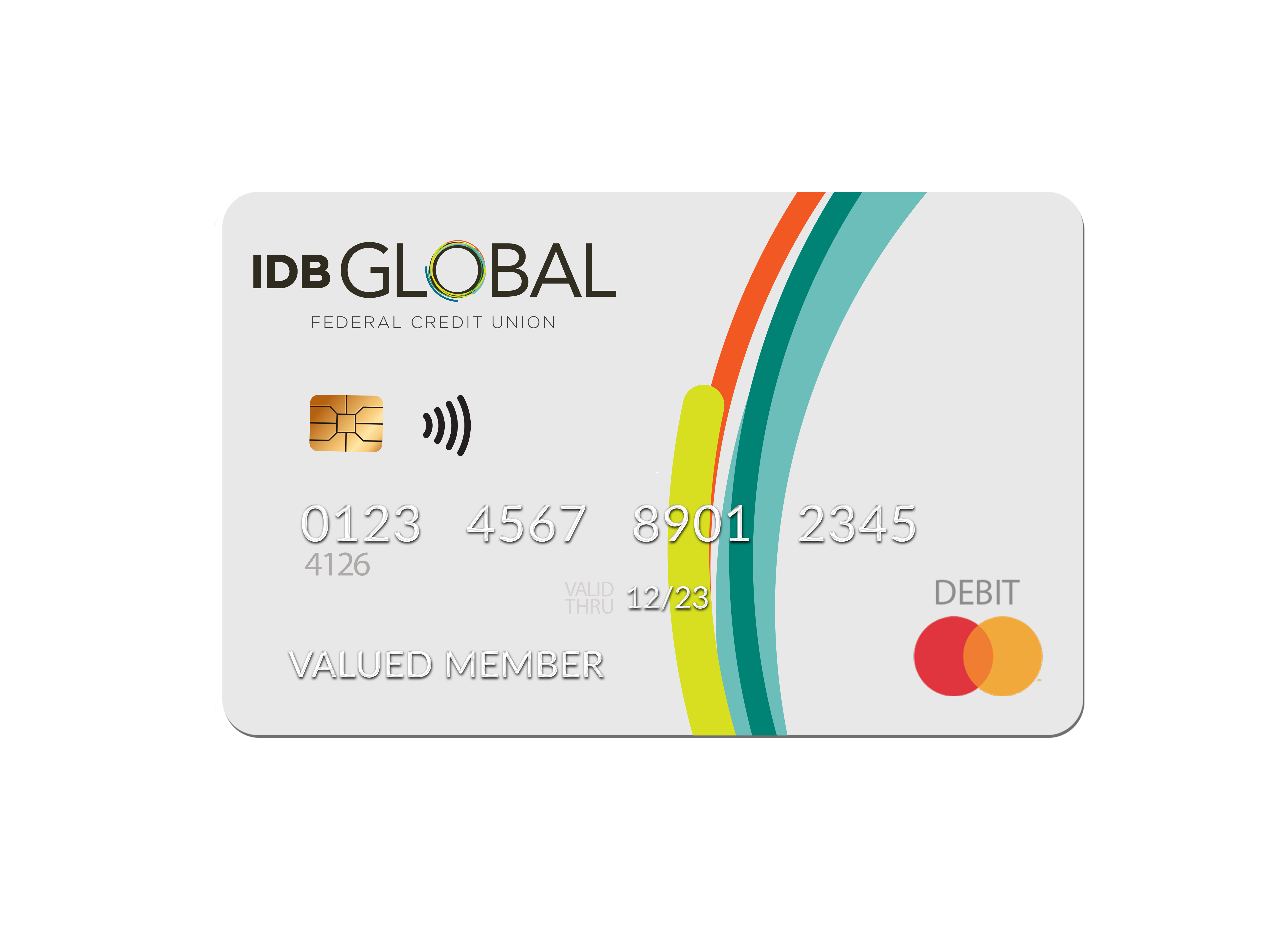 Debit Card with Contactless Symbol