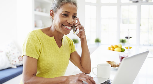 woman on laptop