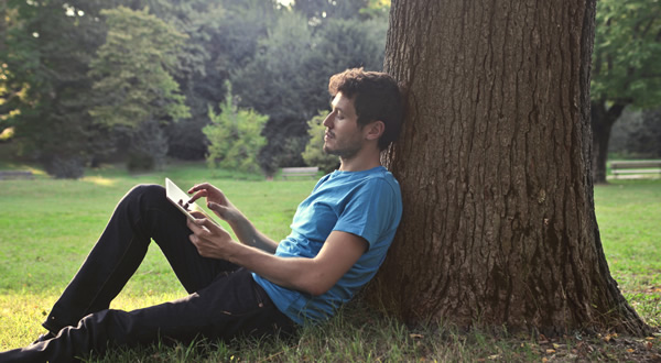 man using laptop