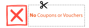 No Coupons or Vouchers